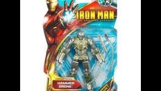 Hasbro Iron Man 2 Concept Series Hammer Drone HD Action Figure Review  wwwTekSushicom [upl. by Hemphill]