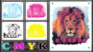 how to make CMYK color Separation in Photoshop Images4 [upl. by Perri390]