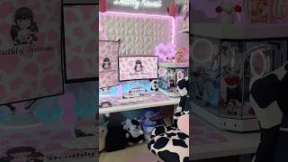 Kawaii Gaming Setup Tour gamingsetup shortsfeed shortsvideo shortvideo gaming pink gamergirl [upl. by Hailee992]