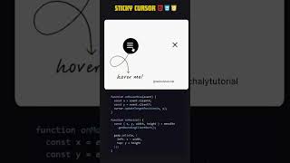 Sticky Hover Animation html css animation techalytutorial [upl. by Valida]