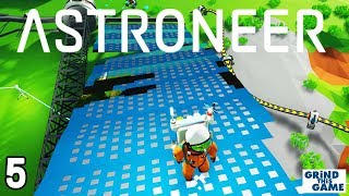 ASTRONEER GAMEPLAY 5  Hauling a Solar Array to the Base with a Winch  090 [upl. by Adah]