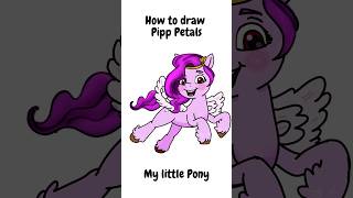 How to draw Pipp petals digitalart krita shorts [upl. by Diva]