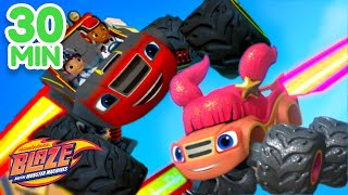 Special Mission Blaze Rescues amp Adventures  30 Minute Compilation  Blaze and the Monster Machines [upl. by Nebra]