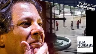 Comício próHaddad e PT em que mulher fala sozinha vira piada na internet assista ao vídeo [upl. by Lletnohs]