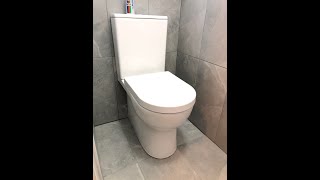 Rimless toilet installation back to wall [upl. by Adas502]