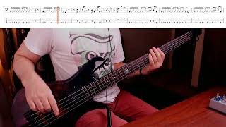 Rush 2112 OvertureThe Temples of SyrinxBass TabBass Cover [upl. by Munafo]