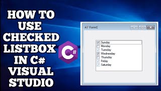 CheckedListBox c  checked List box c  C Checked List Box Control [upl. by Arait845]