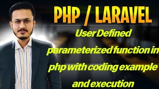 PHPLaravel User defined paramterized function in UrduHindi [upl. by Highams]