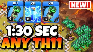 EPIC STRATEGY  Th11 LAVALOON Attack Strategy  Th11 Attack Strategy  Th11 New Troop🔥 [upl. by Ashlee]