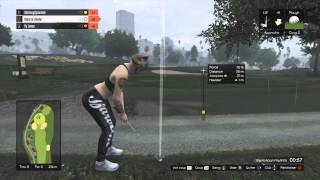 GTA 5 Online  Partie de golf sous la pluie [upl. by Meeks]