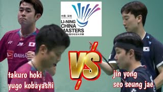 jin yongseo seung jae kor vs takuro hokiyugo kobayashi jpn qf china masters 2024 [upl. by Ainoda]