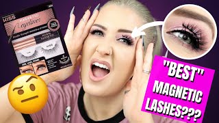 KISS MAGNETIC EYELINER amp LASHES REVIEW [upl. by Yhtomot]