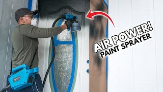 My First Time Using The Tilswall Air Paint Sprayer Gun HVLP Review  Better Than Airless Sprayer [upl. by Anigal]