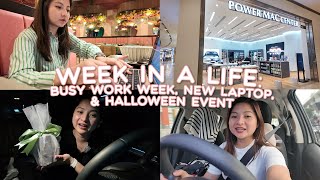 WEEK IN A LIFE BUSY WORK WEEK NEW LAPTOP amp HALLOWEEN EVENT  JOYCE YABUT BARTOLOME [upl. by Amikan885]