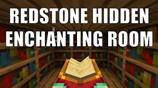 Minecraft Hidden Enchanting Room  Redstone Secret Enchanting Room [upl. by Yole255]