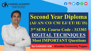 MSBTE Diploma 3rd SEM  CMAIANEJ  DTE Important Questions  Ganesh Sir [upl. by Benyamin]