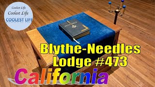 Masonic  BlytheNeedles Lodge 473  Blythe California  Gold Square and Compases [upl. by Charla]