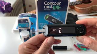 How to use a Contour Next One Diabetes Glucometer [upl. by Wilhelmine]