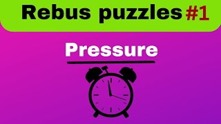 Rebus puzzles with answer 1brain teaser10 rebus puzzles [upl. by Quickman]