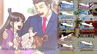 Outdated Ace Attorney All Victory Themes 2016 [upl. by Edeline534]