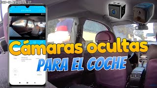 Cámaras ocultas para el coche 🔍 Instala cámara antivándalos dentro del coche 🚗 Demostración [upl. by Anoerb]