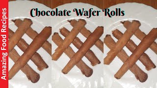 Chocolate Wafer Rolls  Shorts [upl. by Bodnar646]