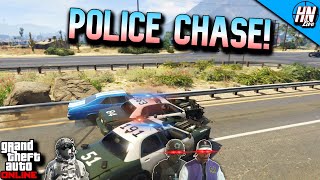 VAMOS vs POLICE GTA 5 MANHUNT [upl. by Strickman683]