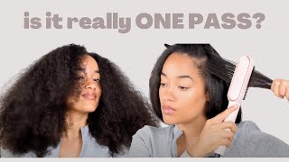 Testing out the TYMO Hair Straightening Comb  Honest Review [upl. by Aissila]