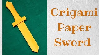 Origami Paper Sword  How to make paper sword  Paper Talwar  Indian Sword  Easy Paper Craft [upl. by Nurse]