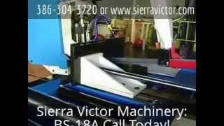 Sierra Victor Machinery GMC BS18A Bandsaw [upl. by Wehttam211]