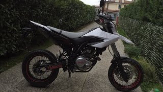 Yamaha Wr 125 X sound LeoVince full Without DB killer [upl. by Buroker]