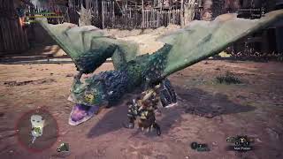 MHW Hammer  PukeiPukei ATTEMPT 1 solo B rank 319quot83 [upl. by Aroel]