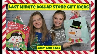 Last Minute Dollar Store Gift Ideas  Jacy and Kacy [upl. by Nerte244]