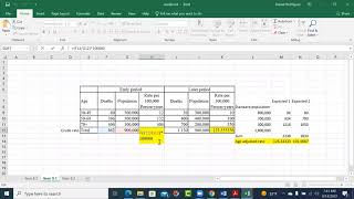 Three basic mortality calculations in epidemiology using excel [upl. by Cyndia939]