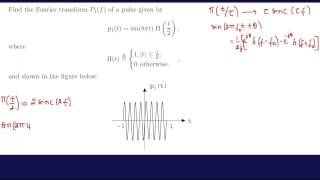 Fourier Transform Example 1FEEIT Exam Review [upl. by Inalem]