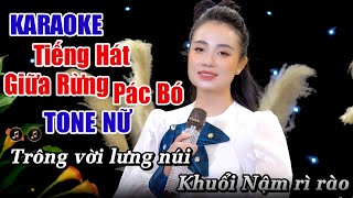 Karaoke Tiếng Hát Giữa Rừng Pác Bó  Tone Nữ  Bùi Ngọc Liên [upl. by Ecydnac665]