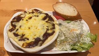 コメダ珈琲店の夜コメプレート「チーズカリーグラタン」を食べてみた感想 [upl. by Ihsar]