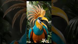 quotThe Majestic Call of the GoldenCrested Hornbillquot birdsinmotion05 kids shorts [upl. by Waltner980]