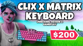 NEW Clix x Matrix Cotton Candy Keyboard  Review Unboxing amp Gameplay [upl. by Alita362]