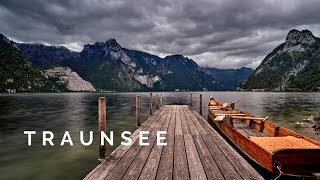 Traunsee Der tiefste See im Salzkammergut am Fuße des Traunstein Gmunden Austria [upl. by Egduj]