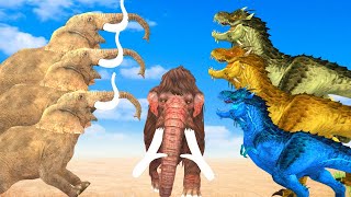 Ten Elephants Vs 5 Zombie Dinosaurs Destroy Forest Rescue Saved by 3 Zombie Mammoths Epic Battle [upl. by Nerrej923]