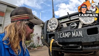 400watt lightweight solar panelBunker winch instalPreparing for 3 moths camping trip [upl. by Watson140]