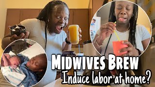 Trying the MIDWIVES BREW to INDUCE MY LABOR AT HOME  38 WEEKS PREGNANT Vlog‼️ [upl. by Jacobina]