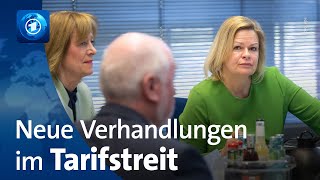 Tarifstreit Neue Verhandlungen für öffentlichen Dienst [upl. by Naneik]