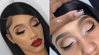 Sultry VDay inspired Makeup  Client Makeup Tutorial [upl. by Enitsuj]