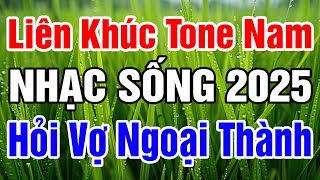 Karaoke Liên Khúc Cha Cha Cha Tone Nam 2025  Hỏi Vợ Ngoại Thành  Vó Ngựa Trên Đồi Cỏ Non 2025 [upl. by Huston]