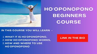 HOOPONOPONO Beginners Course Link in Bio [upl. by Prady]