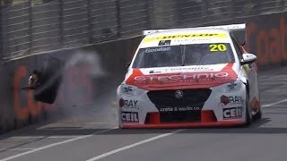 Reuben Goodalls NASTY Crash Ends Super2 Qualifying at Adelaide 500 [upl. by Eeliah104]