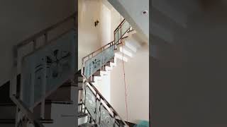 Glass Steel Railing Stair Design staircase staircaseconstruction staircasegrills stairs [upl. by Lash]