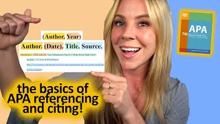 The Basics of Citing and Referencing in APA 7th Edition [upl. by Aryam]